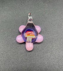 Pink And Purple Mushroom Pendant