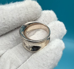 Sturdy Solid Sterling Silver Ring by Milor Italy