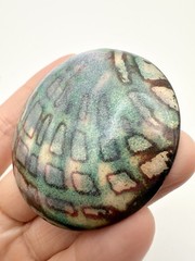 Artisan Handmade Modernist Round Metal Pendant