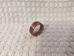 2005 Kennedy Half Dollars size 9-1/2 coin ring handmade mixed metals