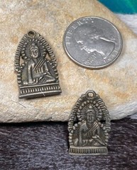 Guan Yin Pendant Kwan Yin Pendant 27 mm Heart Copper Charms DIY Making 10 pcs