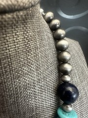 Turquoise & Lapis Lazuli Beaded Necklace