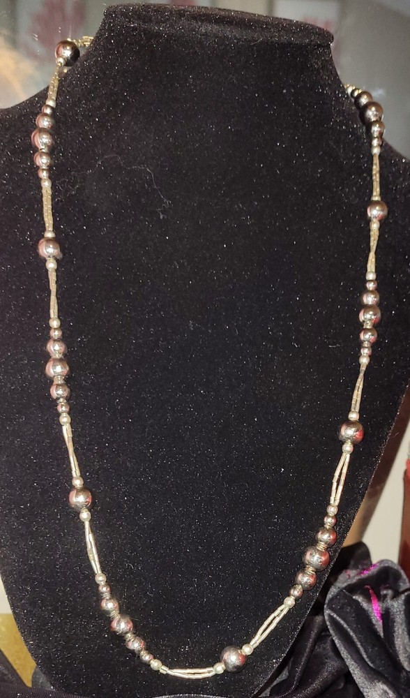 Art To Wear / Vintage K**Karla Jordan Sterling Overlay Necklace Vintage- ATW