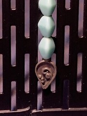 Aqua/turquiose Glass Beaded Earrings Handmade CoraMayde Dangle