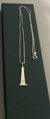 925 Sterling Silver Cape Hatteras Lighthouse Charm Pendant