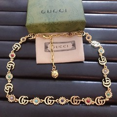 Floral women’s pearl enamel metal necklace (32 Styles)