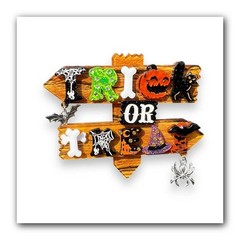 Trick or Treat Halloween Brooch by Lipstick & Chrome — Spooky Seasonal Pin