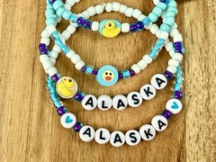 Alaska Cruise Duck Bracelets Handmade Stretch Bead Bracelets With Duck Magnets