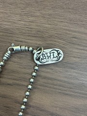 BWL Bill Wall Leather Fish Hook Pendant x BWL Tag Charm S925 Ball Chain Necklace