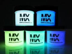 MX24 ULTRA Glo in the Dark Paint 1/2ozx5colors Daytime Invisible
