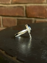 Black Onyx Sunburst Ring | 925 Sterling Silver Size 8 G572