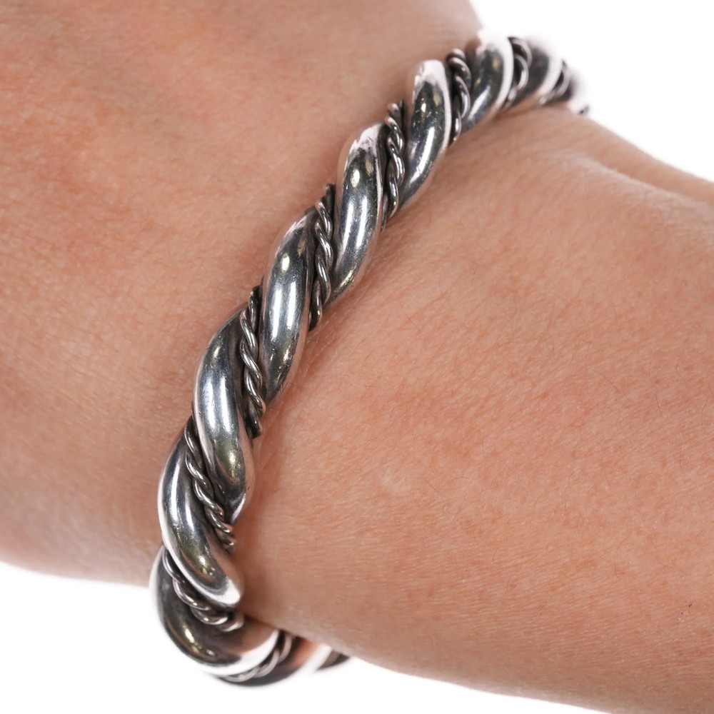 6″ Navajo twisted wire heavy cuff bracelet