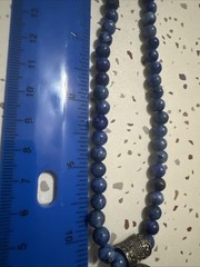 Lapis Lazuli Beaded Pendant Necklace