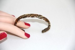 Sergio Lub Tri-Color/Metal Twisted Cuff Bracelet. 100% Hand Crafted in the USA