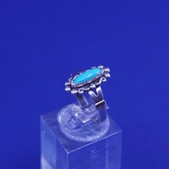Size 5.25, bell trading post Sterling 925 silver ring Native American turquoise
