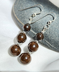 METEORITE Earrings~Cosmic Space Jewelry~Handmade by Jana