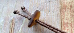 Rare Black Pirate Sea Glass Necklace Gift Men Women Braid Hawaii Artisan Braid