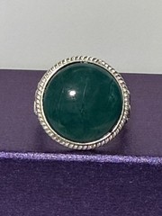 Skaggs Jasper Ring Sterling Silver Adjustable