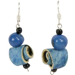 Recycled Orange Peel Earrings Handmade in Colombia Fair Trade