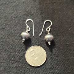 Silver Plated Desert Pearls Dangle Drop Statement Earrings