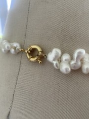 Biwa Stick Pearl Necklace Handmade USA New with Tag