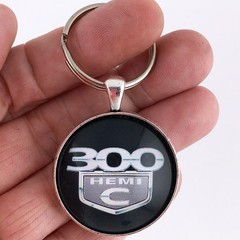 Vintage Chrysler 300 C Hemi Badge Emblem (2005-2010) 1.2″ Diameter Keychain