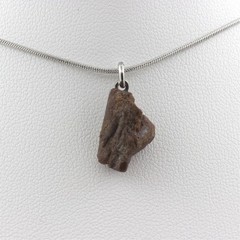 Raw Staurolite Necklace. 8.5 Ct. Kerzest, Coray, Finistère, France. Made In