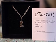 Yorkie Jewelry Sterling Silver Handmade Yorkshire Terrier Pendant Necklace 18in