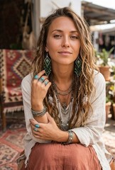 Guatemalan Beaded Earrings Handmade Boho Tribal Ethnic Jewelry Traditional Mayan