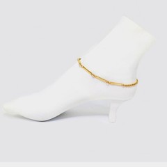 Unique Bar motif 10″ anklet chain brace.Crafted Real 1/20 14K Best Gold Filled