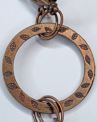 OOAK Artisan Copper Wire Bird’s Nest Robin’s Egg Wooden Log Art Glass Necklace