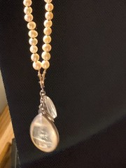 Silpada Silver Cultured Pearls & Clear Natural Stones Necklace