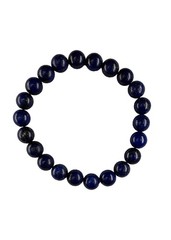 8mm Natural Lapis Lazuli Gemstone Bead Bracelet Genuine Blue Crystal Custom Size