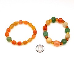 Genuine Multi Color Natural Jade Bracelet