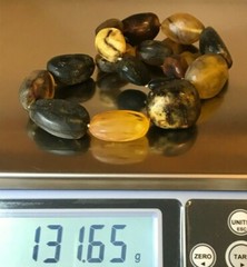 Massive AMBER NECKLACE Gift Baltic Amber Untreated Healing Unpolished 131g 17932