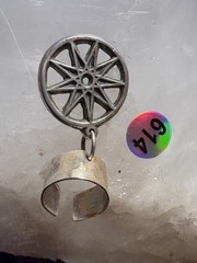 Ear Cuff with 9 Pointed Star 92.5 Psychic power Handmade Signed by JKL 614
