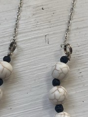 Handmade Paw Print Necklace With Beads Dog Lovers