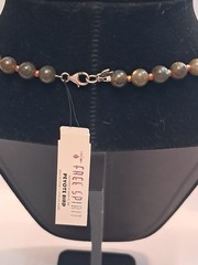NWT Peyote Bird Agate Quartz Beads Nuggets Gemstone Chunky Necklace 18.5″