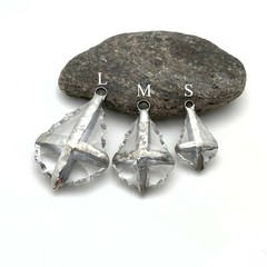 French Cut Soldered Silver Cross Chandelier Crystal Pendant (SGP127)