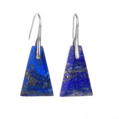 Lapis Lazuli Crystal Gemstone Healing Earrings Reiki Energy Protection Gifts