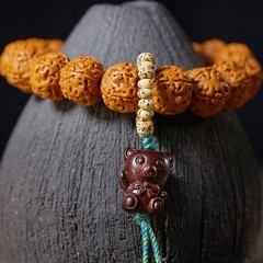 Vajra Bodhi Seed Bracelet—Men’s Buddhist Prayer Beads Bracelet Birthday Gift
