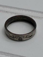 Liberty Ring Made From United States Quarter