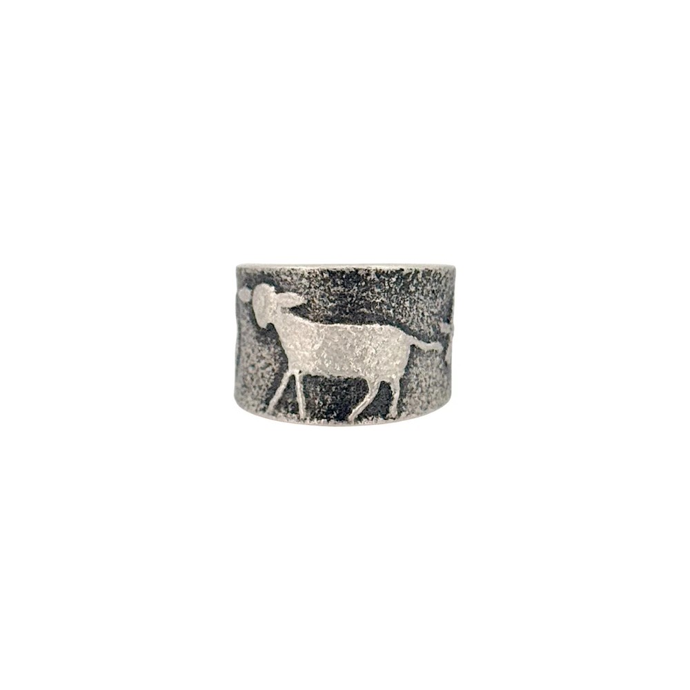 Darryl Dean Begay, Ring, Sterling Silver, Navajo Handmade, 7