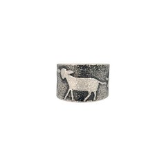 Darryl Dean Begay, Ring, Sterling Silver, Navajo Handmade, 7