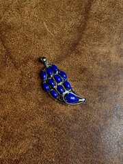 Lapis Lazuli Teardrop Pendant | Sterling Silver | A816