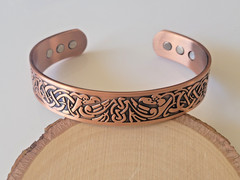 Pure Copper Magnetic Bracelet – Solid Copper Arthritis Pain Therapy Energy Cuff