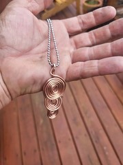 Versatile Copper Triskele Pendant Foe Keeping You Grounded And Energized.