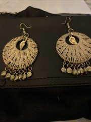 Anju Sachi Collection Bohemian 3” Dangle Neutral Woven Pierced Earrings