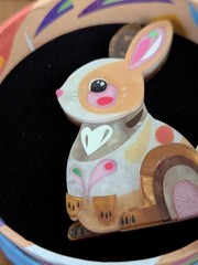 Erstwilder X Pete Cromer Maple The Bunny Resin Brooch- Easter 2026