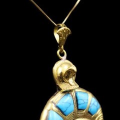UNIQUE Copper Pendant Necklace Ancient Egyptian Queen HATHOR «Goddess of Love»